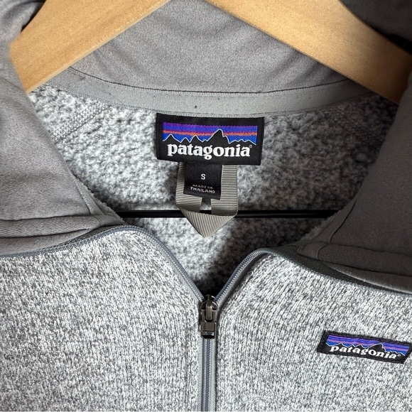 Patagonia Women Better Sweater Pullover Zip Outdoor Gray Sweatshirt Fall size S - Picture 8 of 9